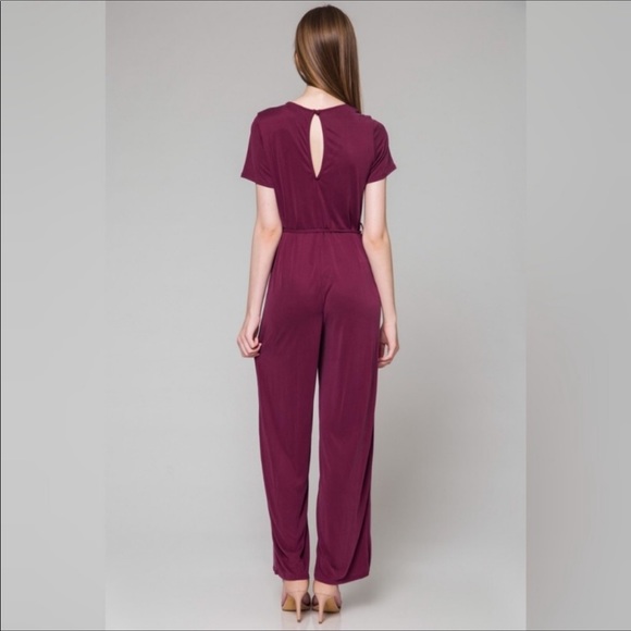 Maroon Jumpsuit - Picture 2 of 2